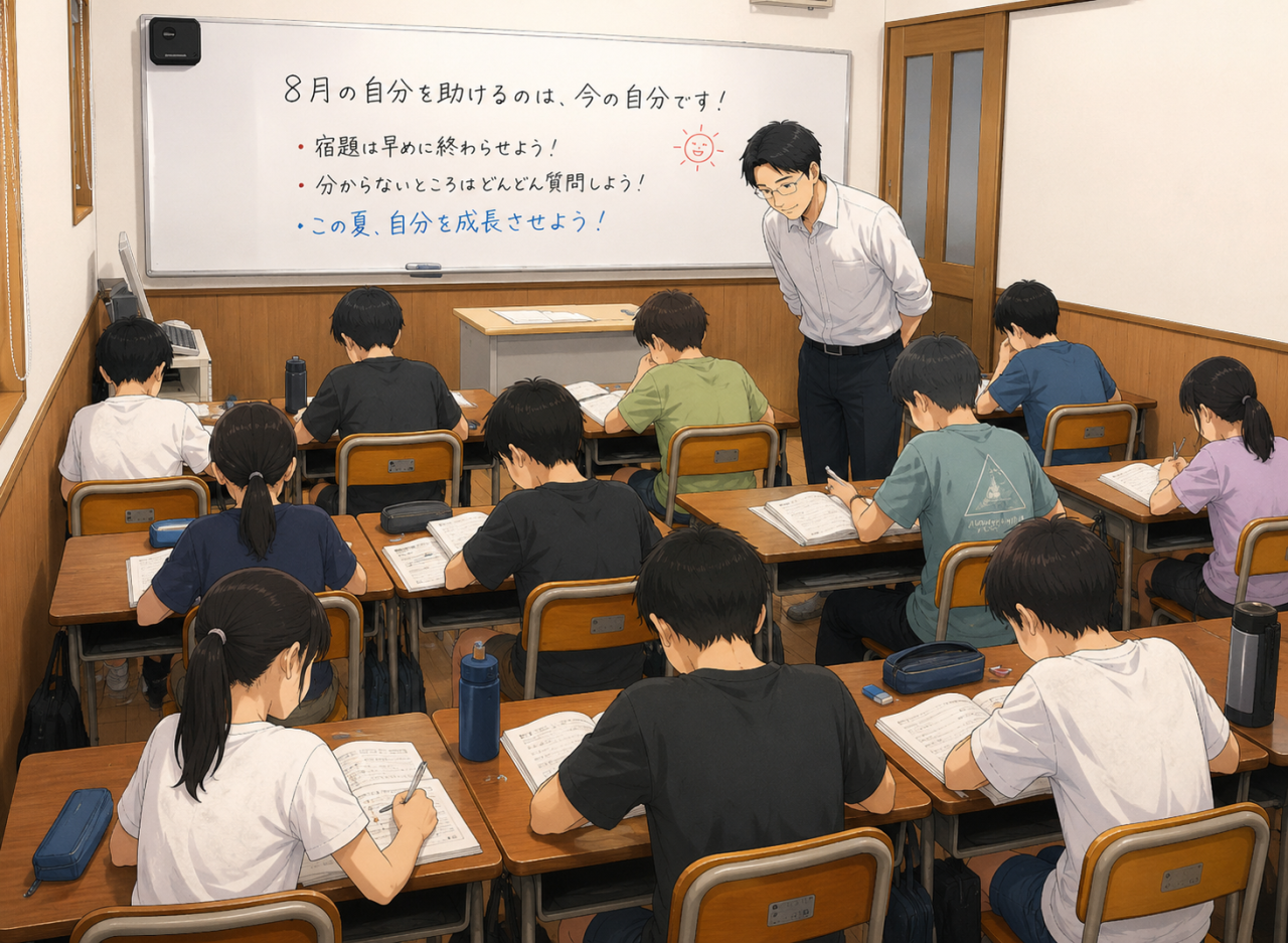 8月後半の自分を助けるのは、今の自分です